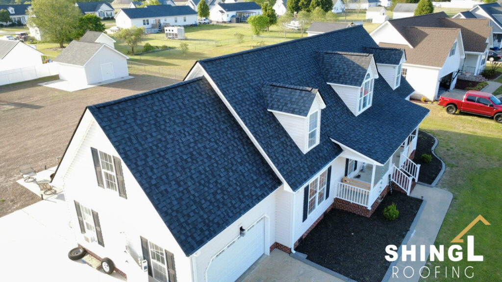 Blue-Gray Architectural Shingle Roof